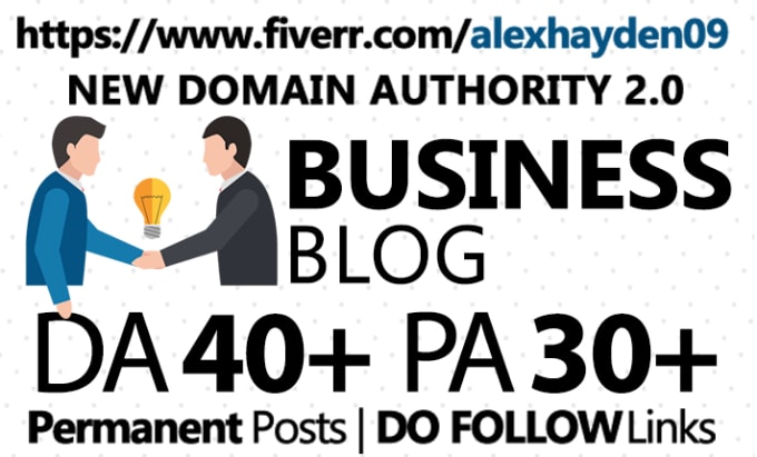 Gig Preview - Submit guest post in da 40 plus business blog