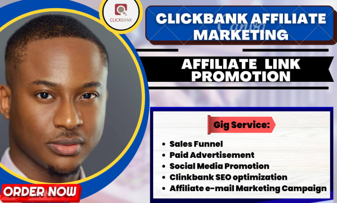 Gig Preview - Clickbank affiliate marketing sales funnel, amazon affiliate promotion