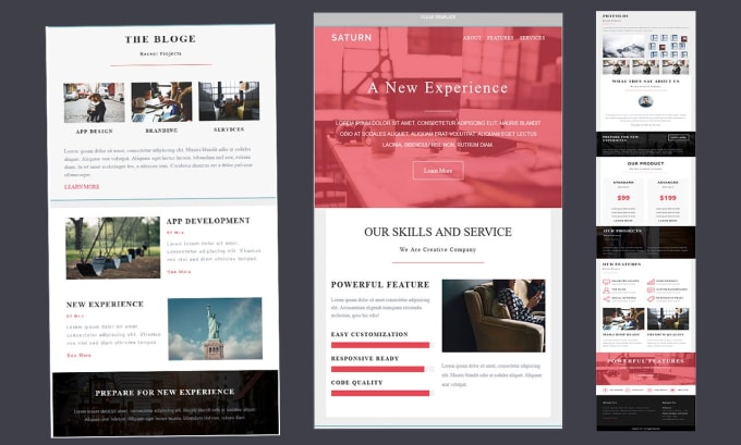 Gig Preview - Do responsive HTML email template within 12 hours