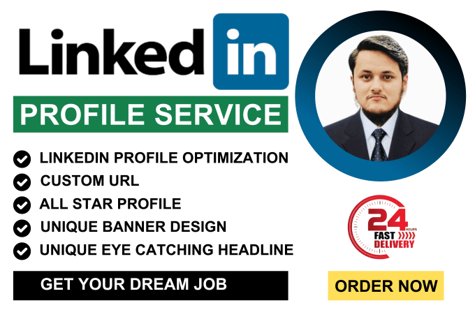 Gig Preview - Make a job winning linkedin profile