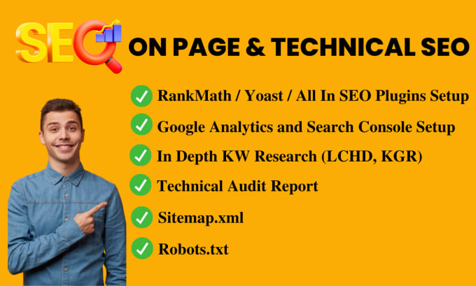 Gig Preview - Do complete on page seo for optimization