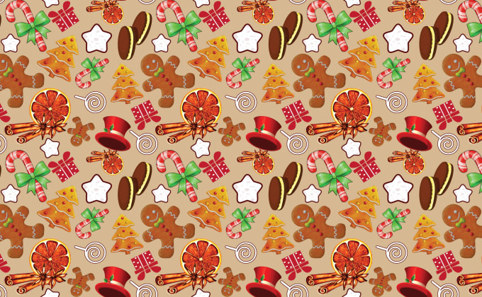 Gig Preview - Design christmas pattern, sticker, vector and repeat seamless pattern