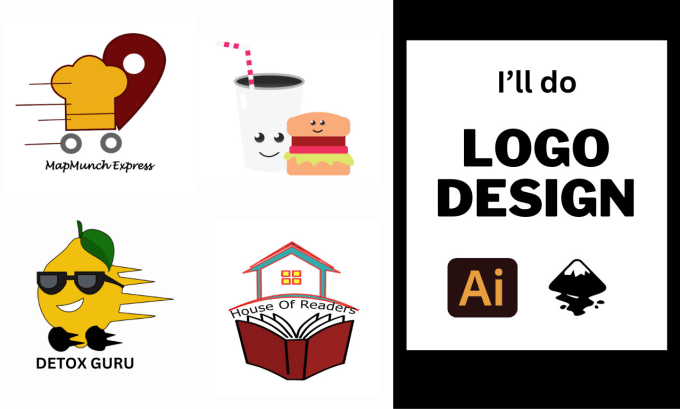 Gig Preview - Draw any logo using inskcape or adobe illustrator