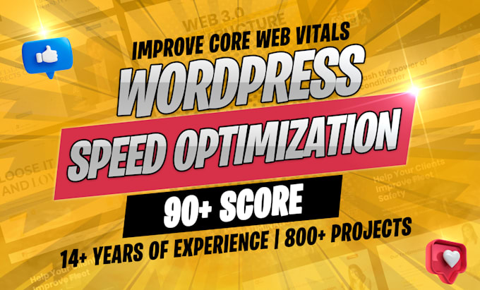 Bestseller - do wordpress website speed optimization, improve pagespeed