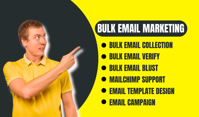 Gig Preview - Collect niche targeted emails and do bulk email marketing