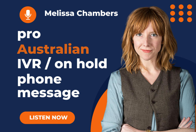 Gig Preview - Record an australian phone message for your IVR system