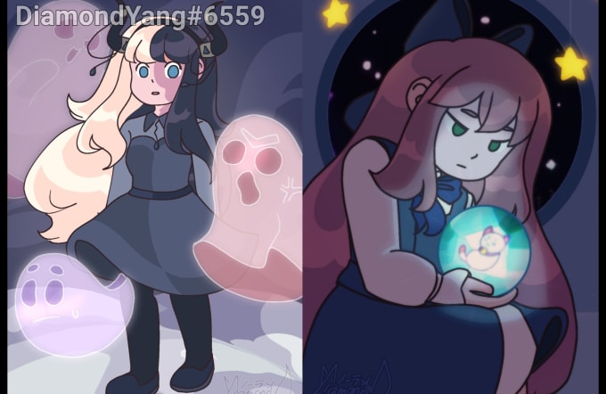 Gig Preview - Draw your character in bee and puppycat artstyles