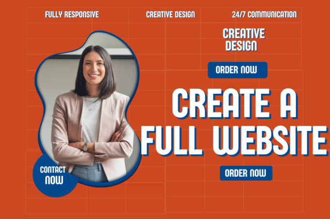 Gig Preview - Build attractive professional full website creation