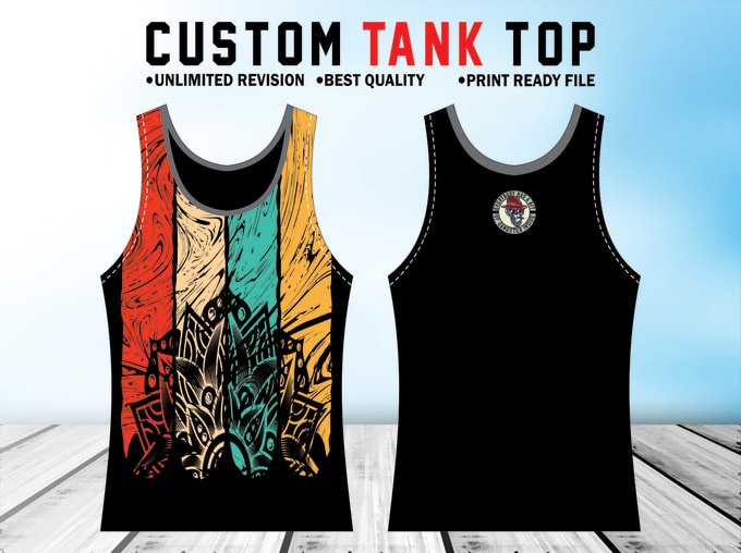 Gig Preview - Do tank top and hoodie mock up with your design and logo