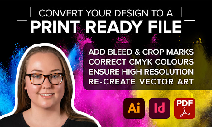 Gig Preview - Convert your design to a cmyk print ready file