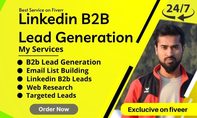 Gig Preview - Do targeted b2b lead generation email list building and data entry