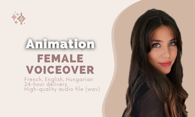 Gig Preview - Record a female voiceover for your animation today