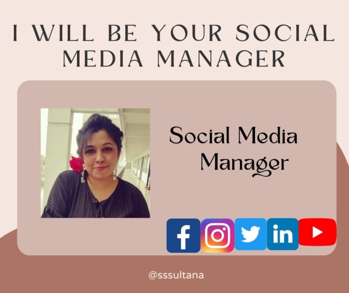 Gig Preview - Be your social media manager