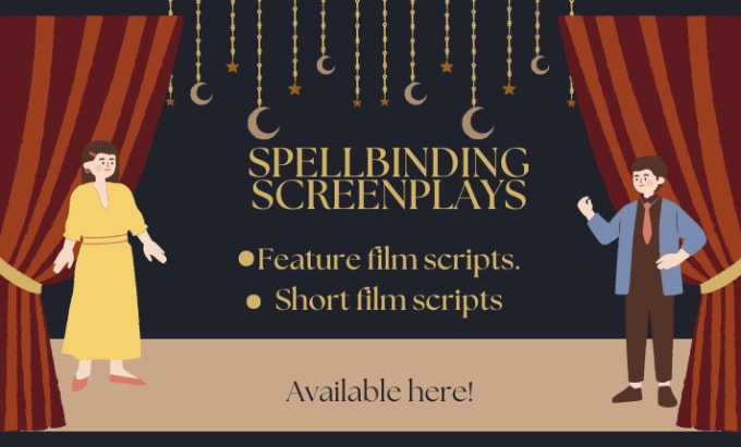 Bestseller - write scripts and screenplays on any given genre or topic