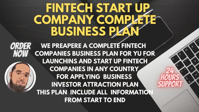 Gig Preview - Prepare a complete fintech companies start up investor business plan ideas