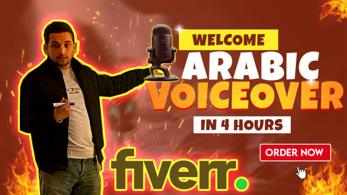 Gig Preview - Fast and affordable arabic voiceover services