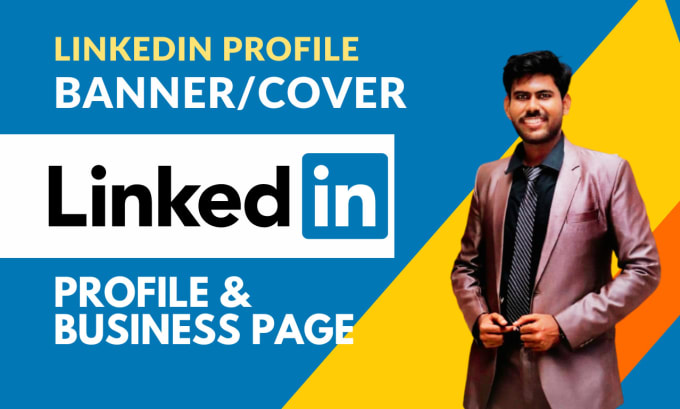 Gig Preview - Design a linkedin banner or cover image for profile and business page