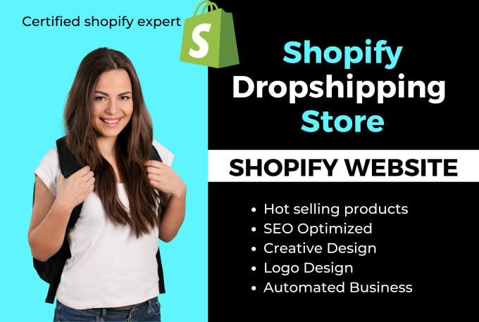 Gig Preview - Setup automated dropshipping shopify store shopify website