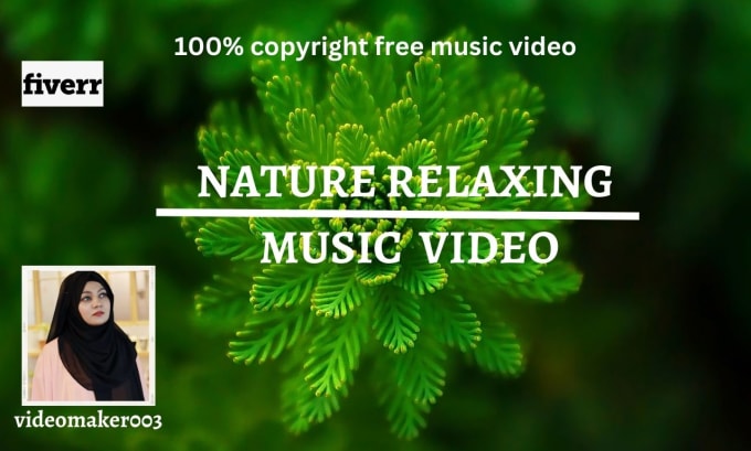 Gig Preview - Create full HD nature relaxing music video