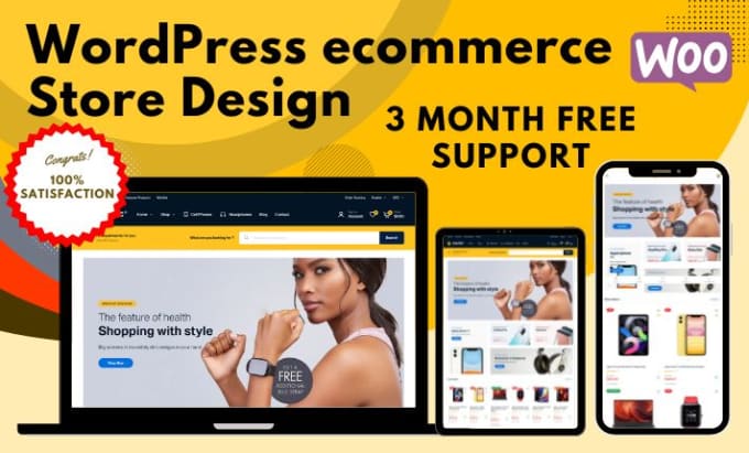 Gig Preview - Build woocommerce store or ecommerce online store on wordpress website