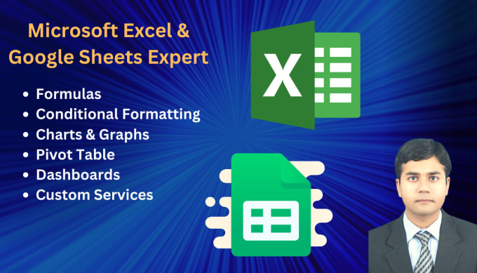 Bestseller - develop microsoft excel and google sheets as per your requirement