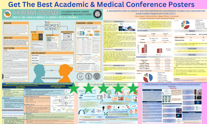 Bestseller - make research academic scientific poster presentation power point for conference