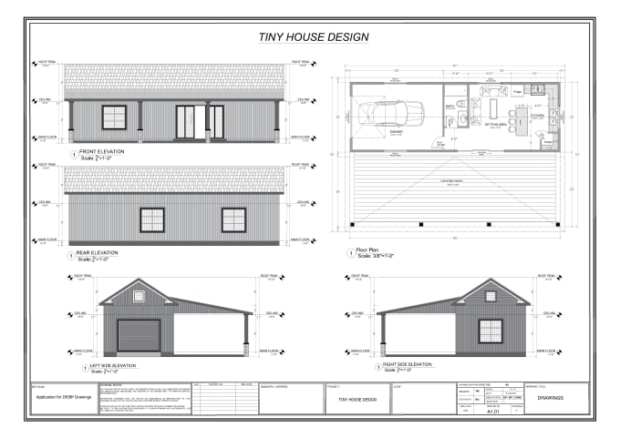 Gig Preview - Be your architect for tiny house, shipping container house