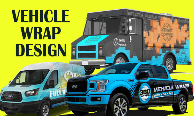 Gig Preview - Do professional car, van, truck, vehicle wrap design for you