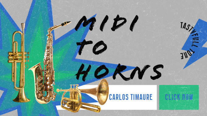 Gig Preview - Convert midi files in realistic horns