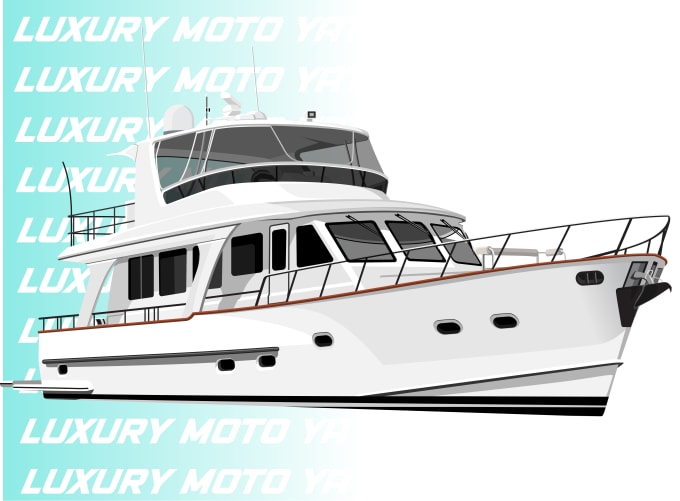 Gig Preview - Draw your boat into vector art ilustration