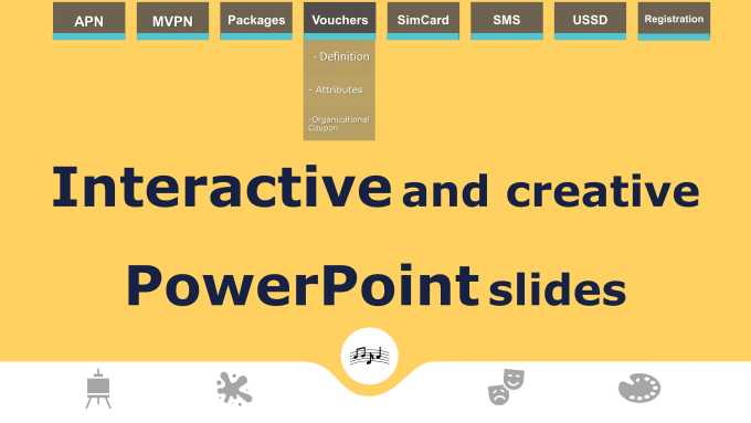 Gig Preview - Design an interactive powerpoint presentation