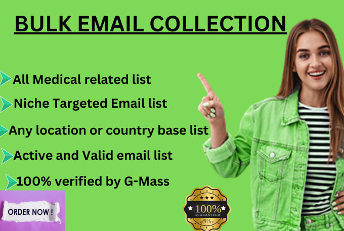 Gig Preview - Collect bulk targeted email for email marketing