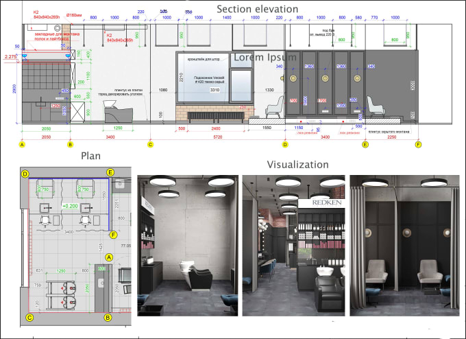 Gig Preview - Create technical drawing for interior design or furniture