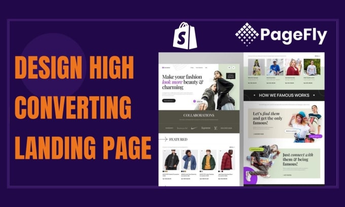 Gig Preview - Design high converting landing page using pagefly