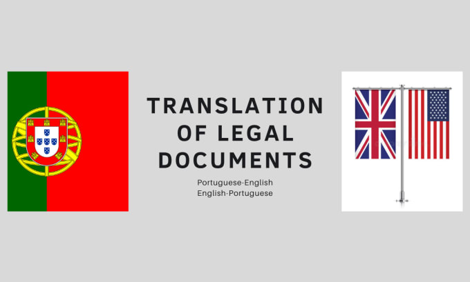 Gig Preview - Translation and certification of legal documents in portuguese and english