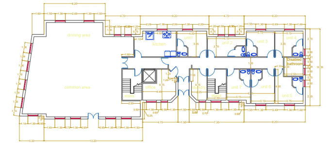 Gig Preview - Draw 2d floor plan in autocad