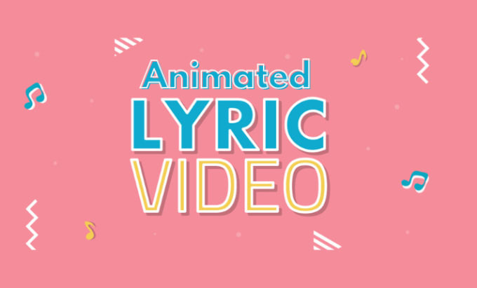 Gig Preview - Create liquid typography animated lyrics video and motion animation on your song