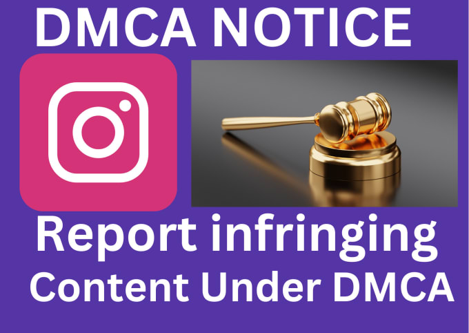 Gig Preview - Report the infringing and illegal instagram post under dmca