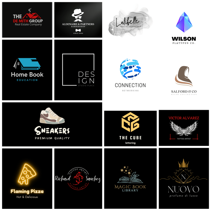 Gig Preview - Design professional creative logo, cartoon signature 3d modern vintage minimalis