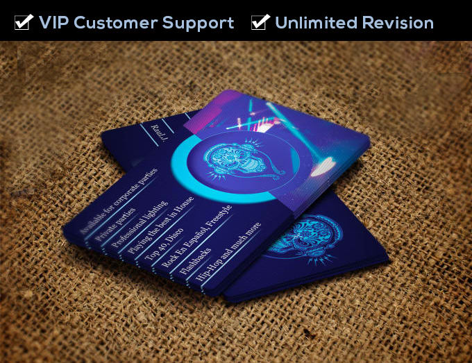 Gig Preview - Design a custom business card for your brand or company