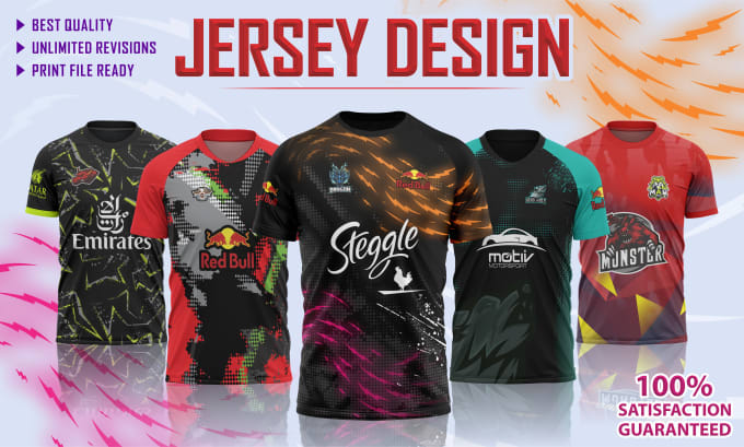 Gig Preview - Design esports , gaming sublimation jerseys or merchandise