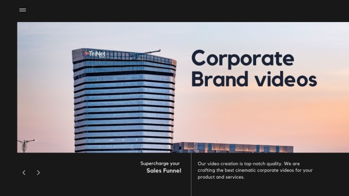 Gig Preview - Create a cinematic corporate brand video or business video