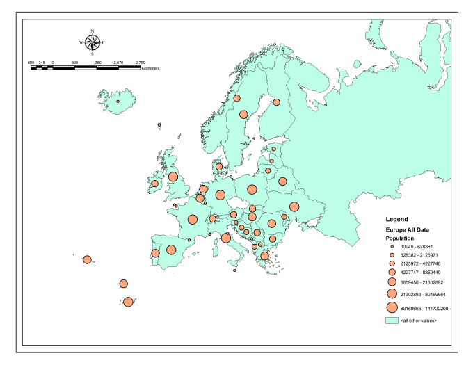 Gig Preview - Make gis maps of european countries and spatial analysis