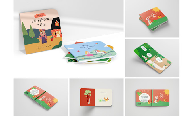 Gig Preview - Do realistic 3d children story book, novel, kindle ebook and lifestyle mockups