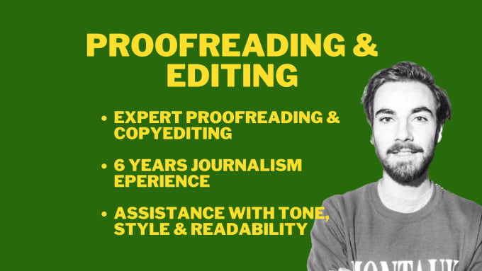 Gig Preview - Proofread, edit and restructure your copy