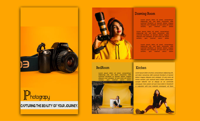 Gig Preview - Do the best photography brochure desin