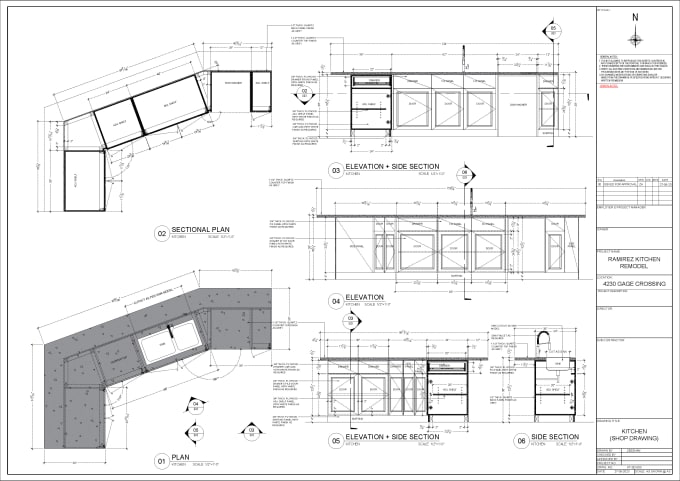 Gig Preview - Do kitchen cabinet shop drawings