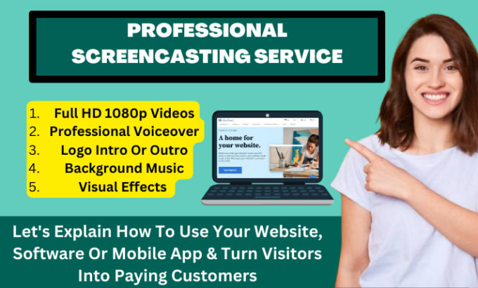 Gig Preview - Record and create HD screencast tutorial explainer video