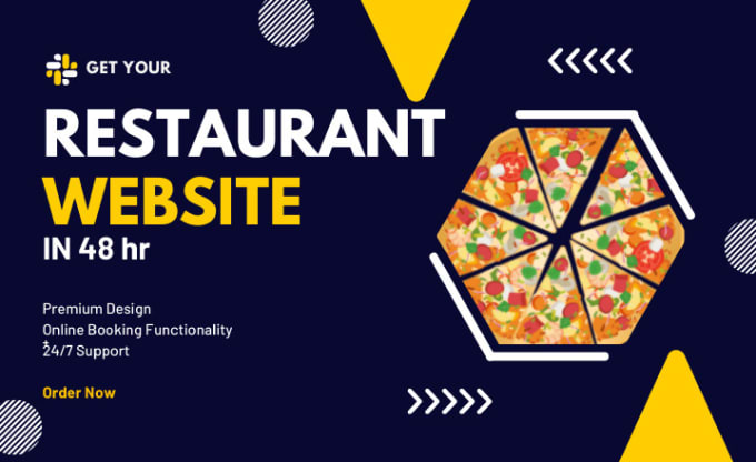 Gig Preview - Design an attractive restaurant website or food website