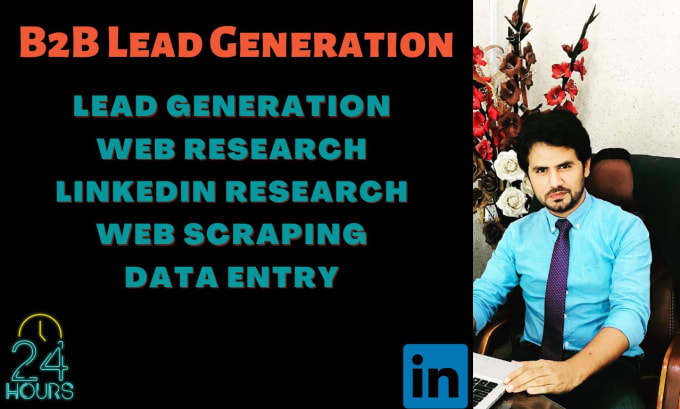 Gig Preview - Do targeted b2b lead generation,data entry and web research